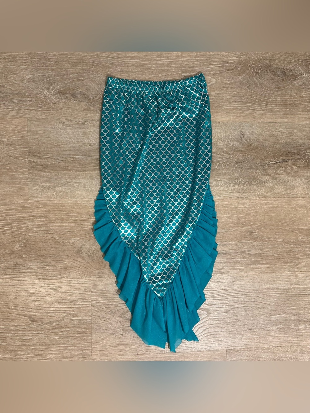 Cat & Jack Teal Mermaid-Scale Kids Swim Sarong